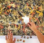 New Sealed Vintage 1994 Jackson Pollack "convergence" 1000-PIECE Jigsaw Puzzle. Fixed Price $29.99.