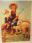 Htf C1950'S Anthony Cucchi Litho Puzzle Board Sonny & Shep -#5-2525M-29-NICE!. Fixed Price $38.77.