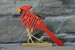 Red Cardinal Bird Amish Made Wood Toy Puzzle Animal Figurine Art New Usa. Fixed Price $20.99.
