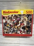 New Vintage Kodacolor Buttons Jigsaw Puzzle 500 Pieces. Fixed Price $17.00.