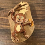 Monkey In Jungle Decorative Wooden Puzzle Box - Myrtle. Fixed Price $31.99.