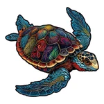 Sea Turtle Wooden Jigsaw Adult Puzzle By Nestologi, Large 5 Hours Complete. Fixed Price $29.99.