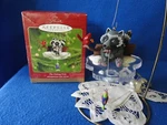 Hallmark Ornament 2000 The Fishing Hole Raccoon With Cardinal. Fixed Price $5.95.
