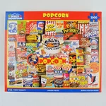 White Mountain Collage Puzzle - Popcorn 1000 Piece Jigsaw 24 X 30. Fixed Price $11.99.