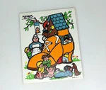 Playskool Wood Tray Puzzle #290-09 Old Woman In The Shoe 15 Pieces Usa Made. Fixed Price $6.76.