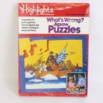 Set Of Vtg Highlights For Children Whats Wrong Jugsaw Puzzles Ages 4-10. Fixed Price $12.09.