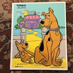 Vintage 1980 Playskool Wooden Puzzle C'mon Scooby Doo Scrappy 15PCS 340-1. Fixed Price $12.50.