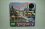 Springbok Heaven On Earth 1000 Piece Puzzle Winter Scene Bridge 2013 New Box. Fixed Price $12.00.