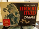 Vtg Selchow & Righter Moon 100 Piece Puzzle = Official Rand Mcnally Map!. Fixed Price $14.00.