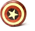 Captain America: Handcrafted Wooden Intarsia Puzzle Box Jewelry Trinket. Fixed Price $24.88.