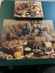 Eat Drink And Be Merry Vintage Springbok Food Puzzle 500 Piece Complete. Fixed Price $12.00.