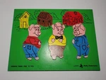 Vintage 1979 Judy Instructo Wooden Puzzle Three Pigs #J065005. Fixed Price $23.16.