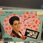 Milton Bradley New Kids The Block Jonathan Heart-shaped 100 Piece Puzzle. Fixed Price $15.00.