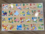Wooden Double-sided Floor Puzzle 26 Pieces First Learning 27711 Letters Numbers. Fixed Price $15.95.
