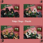Home Of Dogs Catspets Paying Poker Photo Lovers Jigsaw Puzzle Games For Adults. Fixed Price $32.99.