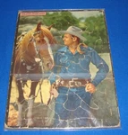 Vintage Genuine 1948 Gene Autry Western Picture Puzzle Frame Tray Inlay. Fixed Price $23.99.