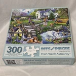 Bits And Pieces Lily Pond By Mary Thompson 300 Large Bird Puzzle. Fixed Price $7.99.