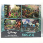 Disney Kinkade Jigsaw Puzzles 4 X 500 Piece Mickey Snow White Cinderella New. Fixed Price $20.00.
