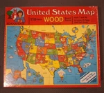 Roseart United States Map 110 Piece Board Puzzle, Wood. Fixed Price $74.99.