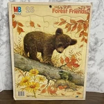 Milton Bradley 1989 Giordano Art Forest Friends Vntg Puzzle 12X15 Bear Cub. Fixed Price $5.00.