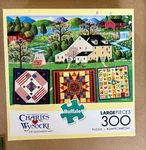 Charles Wysocki The Quiltmaker Lady 300 Large Piece Puzzle 100% Complete 92600. Fixed Price $33.00.