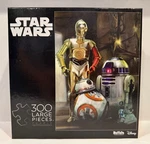 Buffalo Star Wars Droids C3PO R2D2 300 Large Piece Puzzle Complete Disney BB8. Fixed Price $17.44.