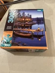 Buffalo Games Puzzle Crescent Moon Bay Darrell Bush 300 Large Pieces Complete. Fixed Price $15.86.