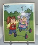 Vintage 1991 Cabbage Patch Playskool Wooden Puzzle #240-01 Playing With Baby. Fixed Price $17.00.