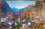 Ravensburger Flowery Mountains Premium Jigsaw Puzzle 3000 Piece Softclick. Fixed Price $32.99.