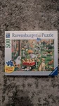 Ravensburger At The Dog Park 500 Piece Puzzle 27" X 20" No. 148707. Fixed Price $15.00.