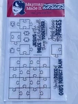 Maymay Made It Perfect Piece Clear Stamp Set Christian Puzzle Bible Journaling. Fixed Price $10.57.