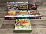 Buffalo 1000 Piece Jigsaw Puzzle Lot Of 7, Wysocki Pinson Jane Wooster Scott. Fixed Price $34.99.