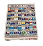 White Mountain Puzzle "state Flags & Capitols" 1000 Pc Jigsaw - Complete. Fixed Price $12.00.