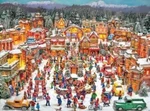 Village Square Ceaco 750 Piece Jigsaw Puzzle Complete 24X18". Fixed Price $19.77.