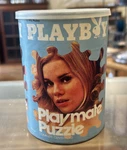 Vintage 1970 Playboy Jigsaw Puzzle 6022 Female Centerfold W/can Never Assembled. Fixed Price $54.00.