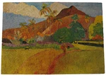 Complete Vtg Springbok Jigsaw Puzzle Tahitian Landscape Paul Gauguin 1968 500 Pc. Fixed Price $49.99.