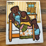 Vintage Playskool Wooden Puzzle #290-04 The Three Bears 13 Pieces. Fixed Price $11.90.