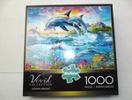 Buffalo Vivid Collection Dolphin Paradise 1000 Piece Jigsaw Puzzle. Fixed Price $15.00.
