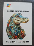 Crocodile Wooden Jigsaw Puzzle, A4, Challenging. Fixed Price $14.99.