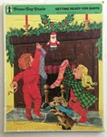 Framed Tray Puzzle Getting Ready For Santa 1973 Rainbow Works #75900-1. Fixed Price $8.99.