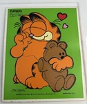 Vintage Playskool Garfield & Pooky Piece Wooden Tray Puzzle #250-1 1978. Fixed Price $14.99.