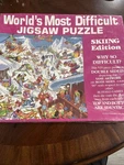 Worlds Most Difficult Jigsaw Puzzle Skiing Edition Buffalo Games 1991 New Sealed. Fixed Price $17.99.