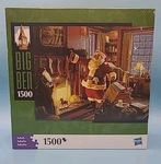 New Mb-hasbro 1500 Piece Puzzle Big Ben Christmas Santa Fireplace Made In Usa. Fixed Price $14.39.