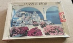 Santorini Greece (2002 Educa) -- 1500 Piece Jigsaw Puzzle Sealed Box. Fixed Price $39.99.