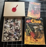 Merry Little Murder Clue Missing 4 Pc Parker Bros 500 Jigsaw Puzzle 13X19". Fixed Price $11.00.