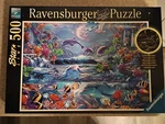 Ravensburger Glow The Dark Jigsaw Puzzle, Star Line Magical Moonlight, 500 Pc. Fixed Price $14.98.