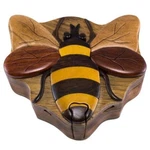 Intarsia Bee - Secret Wooden Puzzle Box. Fixed Price $40.66.
