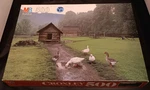Milton Bradley Croxley 500 Piece Puzzle 1993 Pioneer Homestead Great Smoky Mts.. Fixed Price $21.99.