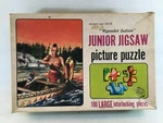 Vintage Saalfield Junior Jigsaw Puzzle 1950'S Wyandot Indian 100 Pieces 14X18. Fixed Price $6.99.