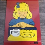 Vintage Judy R53 Saying Grace Wood Tray 15 Piece Puzzle Inlays Deluxe Series New. Fixed Price $24.99.